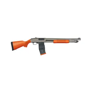 Mossberg 590M Mag-Fed Professional Series Pump Action 12GA Shotgun - Orange Compact Stock - 18.5"