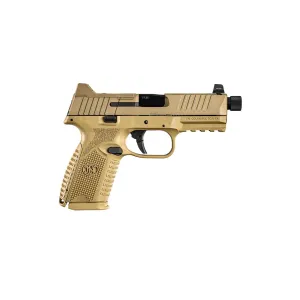 FN America FN 509 Midsize Tactical Optic Ready 9mm Pistol with Threaded Barrel - 4.5" - FDE - 5x 10rd Mags