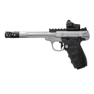 Smith & Wesson SW22 Victory Target Optic Ready .22 LR Rimfire Pistol with Red Dot - 6.0" - Silver - 2x 10rd Mags