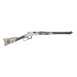 Henry Repeating Arms Goldenboy Silver Amer Eagle Lever Action Rifle 22 LR - 20" - Blue