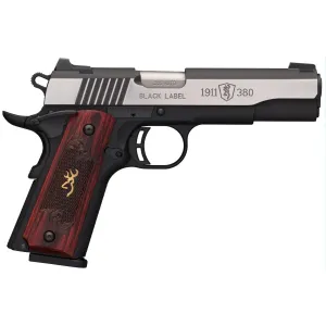 Browning Medallion Pro .380 ACP 1911 Pistol - 4.25" - Silver - 1x 8rd Mag