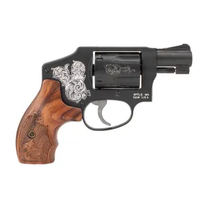 S&W Model 442 38SPL +P Revolver - Engraved Frame - 1.88"