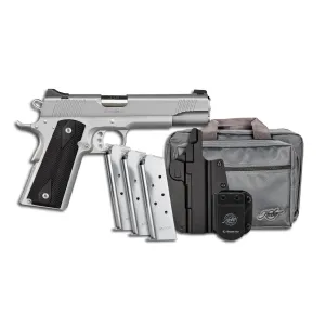 Kimber Stainless LW .45 ACP 1911 Pistol - 5.0" - Grey - 3x 7rd Mags