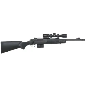 Mossberg MVP Scout Bolt Action Rifle With Vortex 2-7x Scope 308 Win - 16.25" Medium Bull Barrel - Black