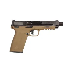 Smith & Wesson M&P Optic Ready 5.7x28mm Pistol With Threaded Barrel - 5.0" - FDE - 2x 22rd Mags