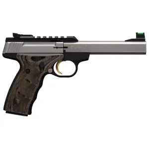 Browning Buck Mark Plus Optic Ready .22 LR Rimfire Pistol - 5.5" - Silver - 1x 10rd Mag