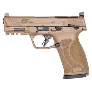 Smith & Wesson M&P 2.0 Optic Ready 10mm Pistol - 4.0" - FDE - 2x 15rd Mags