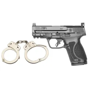 Smith & Wesson M&P 2.0 Compact 9mm Pistol - Optic Ready - Night Sights - 3.6" - With FREE S&W M100 Nickel Handcuffs - QUALIFIED INDIVIDUALS ONLY