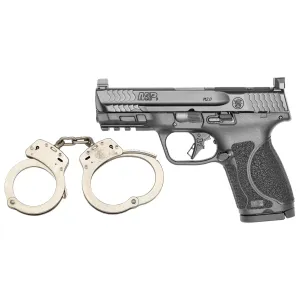 Smith & Wesson M&P 2.0 Compact 9mm Pistol - Optic Ready - Night Sights - 4" - With FREE S&W M100 Nickel Handcuffs - QUALIFIED INDIVIDUALS ONLY