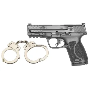 Smith & Wesson M&P 2.0 Compact 9mm Pistol - Optic Ready - Night Sights - 4" - With FREE S&W M100 Nickel Handcuffs - QUALIFIED INDIVIDUALS ONLY