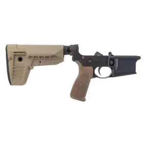 Bravo Company Manufacturing MK2 AR-15 Lower Receiver with Mod 1 SOPMOD Stock - Complete Lower - FDE