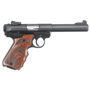 Ruger Mark IV Target .22 LR Rimfire Pistol With Wood Grips - 5.5" - 2x 10rd Mags