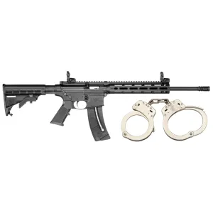 Smith & Wesson M&P15-22 .22LR AR-15 Rifle - Threaded - 16" - With FREE S&W M100 Nickel Handcuffs - QUALIFIED INDIVIDUALS ONLY