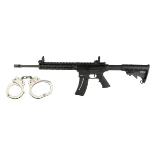 Smith & Wesson M&P15-22 .22LR AR-15 Rifle - Threaded - 16" - With FREE S&W M100 Nickel Handcuffs - QUALIFIED INDIVIDUALS ONLY