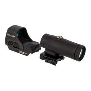 Holosun 510C Solar Powered Red Dot Sight with HM3X Magnifier - Multi-Reticle
