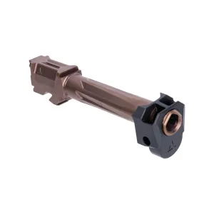 Radian AFTERBURNER + RAMJET INTRA-LOK Combo fits GLOCK 19/19x/45 Gen 5 - Muzzle Compensator and Fluted Barrel - Bronze