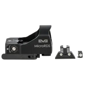 Meprolight MicroRDS Pistol Red Dot Sight witth Mount - Fits GLOCK