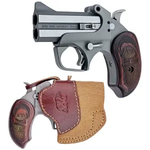 Bond Arms Grizzly 410 Bore/.45 Colt Derringer - 3.0" - Silver - 2 Round