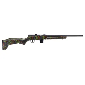 Savage Arms 93 Minimalist Bolt Action Rifle 22 Magnum - 18" - Matte Blue - Green Stock