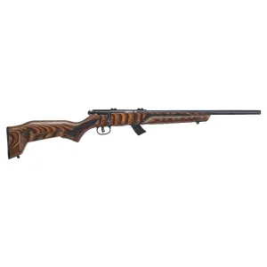 Savage Arms Mark II Minimalist Bolt Action Rifle 22 LR - 18" - Matte Blue - Brown Laminate Stock