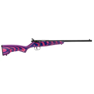Savage Arms Rascal Minimalist Single Shot Rifle 22 LR - 16.125" - Pink/Purple Stock