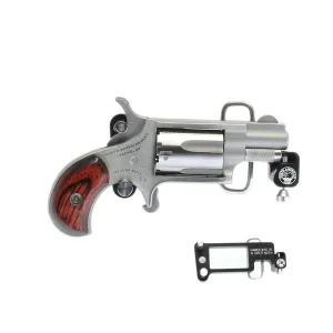 North American Arms Mini Revolver 22 Magnum - 1 1/8" - Stainless - Belt Buckle Clip