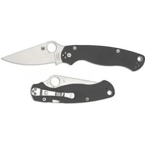 Spyderco Paramilitary 2 Folding Knife with G-10 Handle - Dark Gray/Black