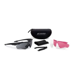 ESS Crossblade LPL-5 Glasses Kit - Black with Smoke Gray/Clear/LPL-532 Lenses
