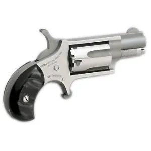 North American Arms Mini Revolver 22 LR - 1 1/8" - Stainless - Black Pearlite Steel Frame