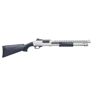 Legacy Sports International Citadel Mariner 12 Gauge Pump Action Shotgun - Nickel/Wood - 18.5"