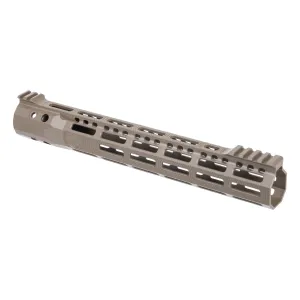 Troy Industries SOCC Battle Rail X2 Free Float AR-15 Handguard - M-LOK - 12.5" - FDE