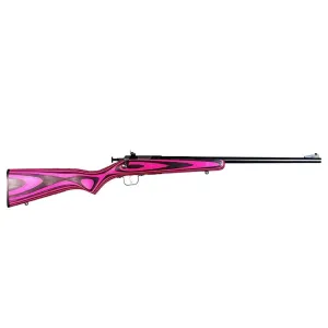 Keystone Sporting Arms Crickett Rifle 22 LR - 16.125" - Blued - Pink Laminate Stock