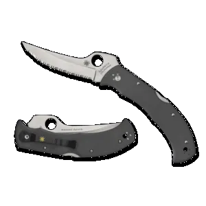 Spyderco Massad Ayoob Gray Sprint Run G-10 Cru-Wear Folding Knife