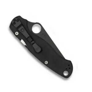 Spyderco Paramilitary 2 Folding Knife with G-10 Handle - Black/Black