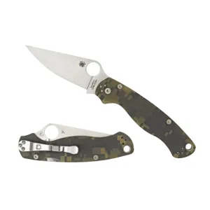 Spyderco Para Military 2 3.44" - Drop Point Black - G10 Camo