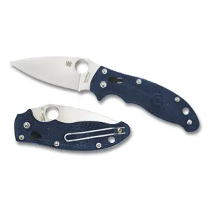 Spyderco Manix 2 - Satin-Plain-Dark Blue-FRCP-
