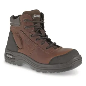 Reebok Men's 6" Composite Safety Toe Sport Work Boots Dark Brown