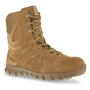 Reebok Men's 8" Sublite Cushion Composite Toe Side-zip Tactical Boots