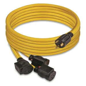 FIRMAN TT-30P 30AMP to 5-20RX3 25' Power Cord