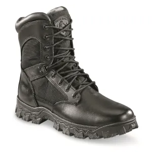 Rocky Men's 8" Alpha Force Waterproof Side-Zip Duty Boots