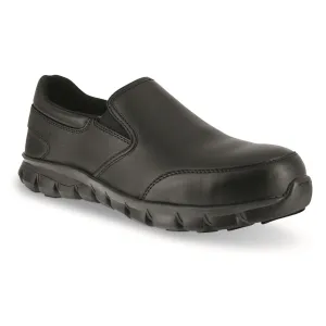 Reebok Men's Sublite Cushion Work Composite Toe Slip-on Shoes