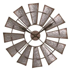 La Crosse Technology 22" Metal Windmill Wall Clock