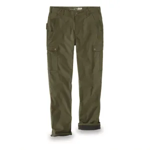 Carhartt Rugged Flex Relaxed Fit Ripstop Cargo Fleece-lined Work Pants