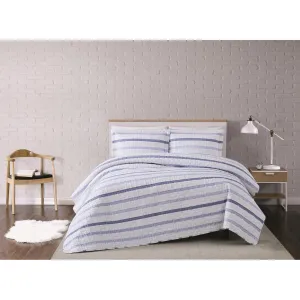 Truly Soft Waffle Stripe Quilt Set