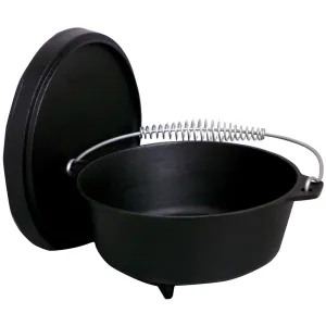 King Kooker 4 - qt. Cast Iron Dutch Oven with Feet and Coal Lid