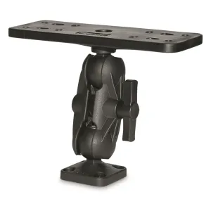 Scotty 1-1/2" Ball Mounting System with Large Fish Finder Mounting Plate Square Fixed Mount