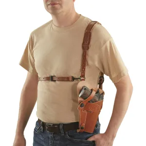 Military-Style Shoulder Holster 1911A1 .45/ Beretta 92F 9mm Right Hand Cross-Draw
