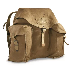 Italian Military Surplus XL Canvas Rucksack Like New