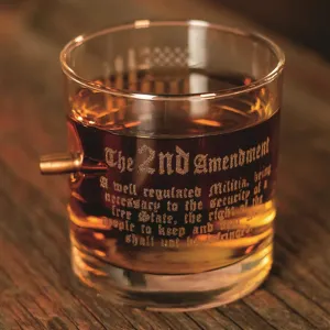 BenShot 2nd Amendment Rocks Glass 11 Ounce