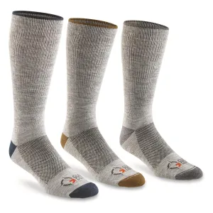 Guide Gear Men's Merino Wool Blend Lightweight Boot Socks 3 Pairs